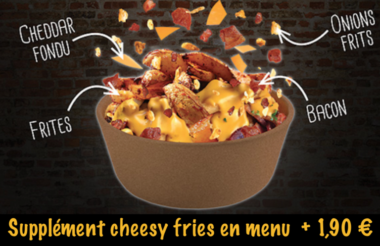 Remplacez vos frites par les cheesy fries :)